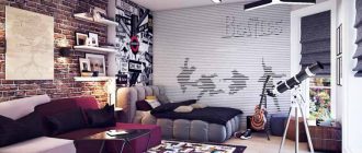 Дизайн комнаты для юноши