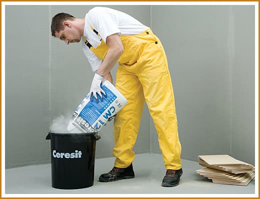 Как быстро развести плиточный клей в нужном количестве «на глазок»